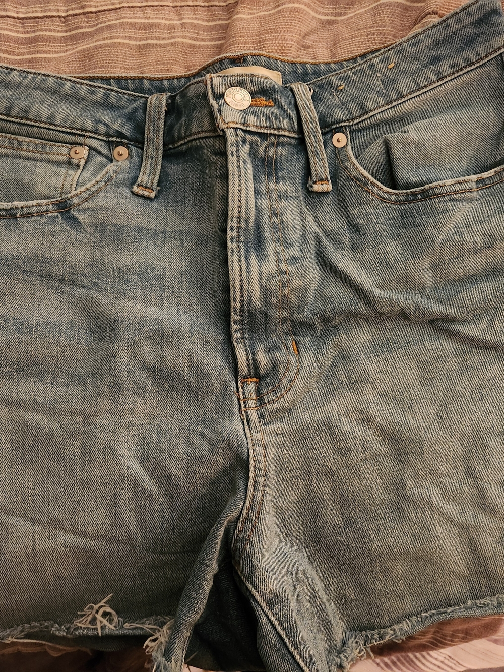 Madewell Women's Curvy Perfect  Denim Shorts - Light Blue Washed